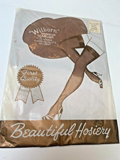 Vintage Beautiful Hosiery "Wilborn" Seamless First Quality 100 Nylon Mesh Rose