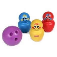 FISHER PRICE Toddler Baby Bowling Set ~ 3 pins Ball