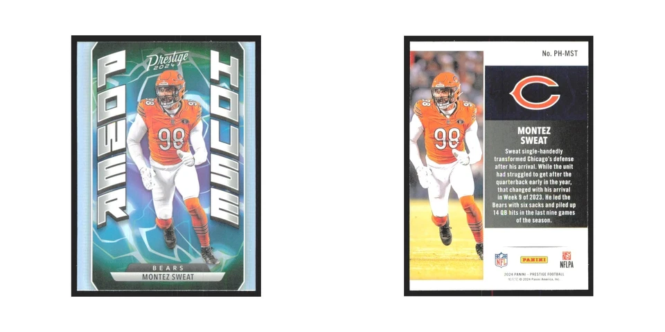 2024 Panini Prestige Montez Sweat Bears #PH-MST - Image 3 of 3