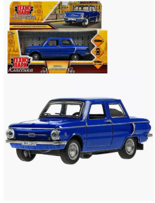 ZAZ-968, Metal Model Diecast Car Scale, Collectible Toy Cars, blue