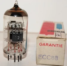 ECC88 / 6DJ8 TESLA NIB vacuum Tube Lampe TSF Röhre Valvola