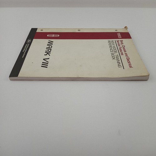 1993 LINCOLN MARK VII - BODY/CHASSIS/ELECTRICAL TRAINING (SHOP) MANUAL - Picture 8 of 9