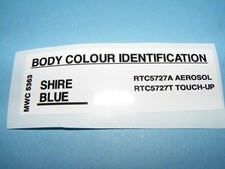 range rover classic colour decal shire blue  3.9 softdash and lse