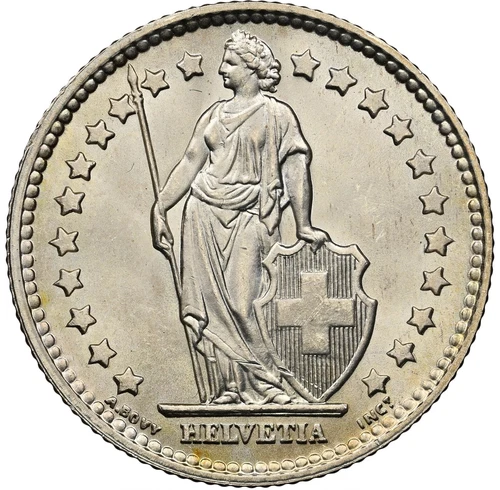 Switzerland - 1956 Confederation 1 Franc - NGC MS66 - STUNNING SUPERB GEM!