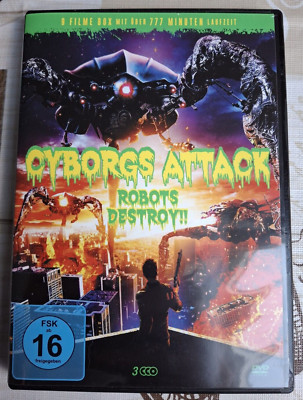 Cyborgs Attack-Robots Destroy!!  | 9 Filme auf 3 DVDs | Zustand gut | (21)