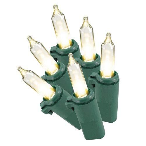 Philips 50ct. Warm White Solar LED Mini String Lights Green Wire eBay