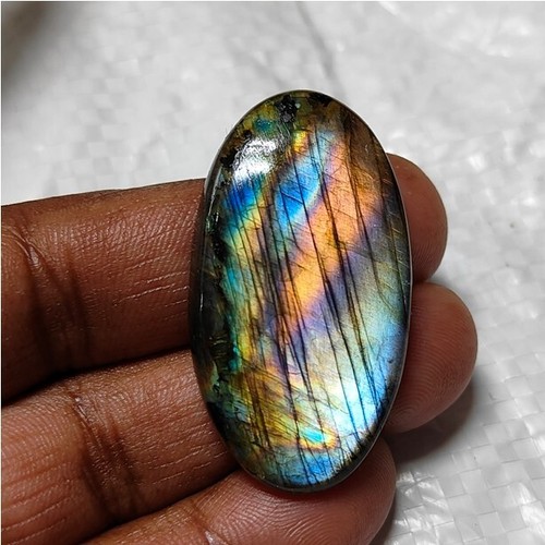 Labradorite Stone Natural Blue Spectrolite Cabochon Gemstone 55 Cts. ME-13322 - Picture 5 of 8