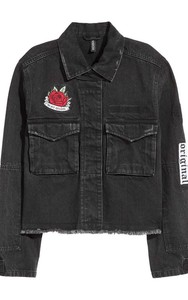black denim jacket distressed