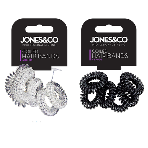 6pk HAIR Bobbles Spiral Coil Elastic Tangle Free Stretchy Wired Plastic Bands UK - Picture 11 of 11
