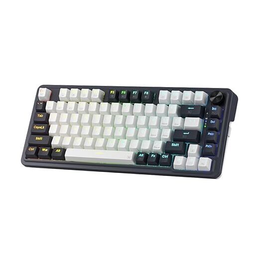 K673 PRO 75% Wireless RGB Gaming Keyboard with Red Linear and Abyssal Blue Switches