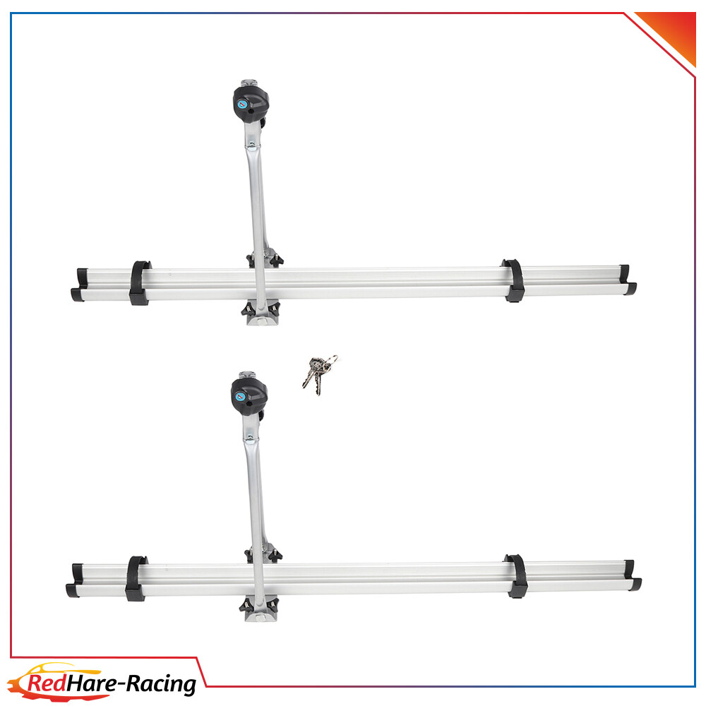 2 PCS Car Top Roof Bicycle Carrier Bike Rack Roof Mount Steel Cycling Holder SUV