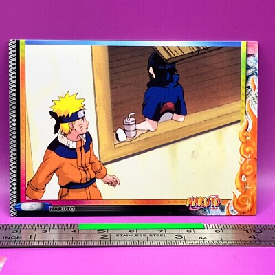 Naruto Uzumaki Sasuke Uchiha N-33 NARUTO Oversized Card 2003 ENSKY