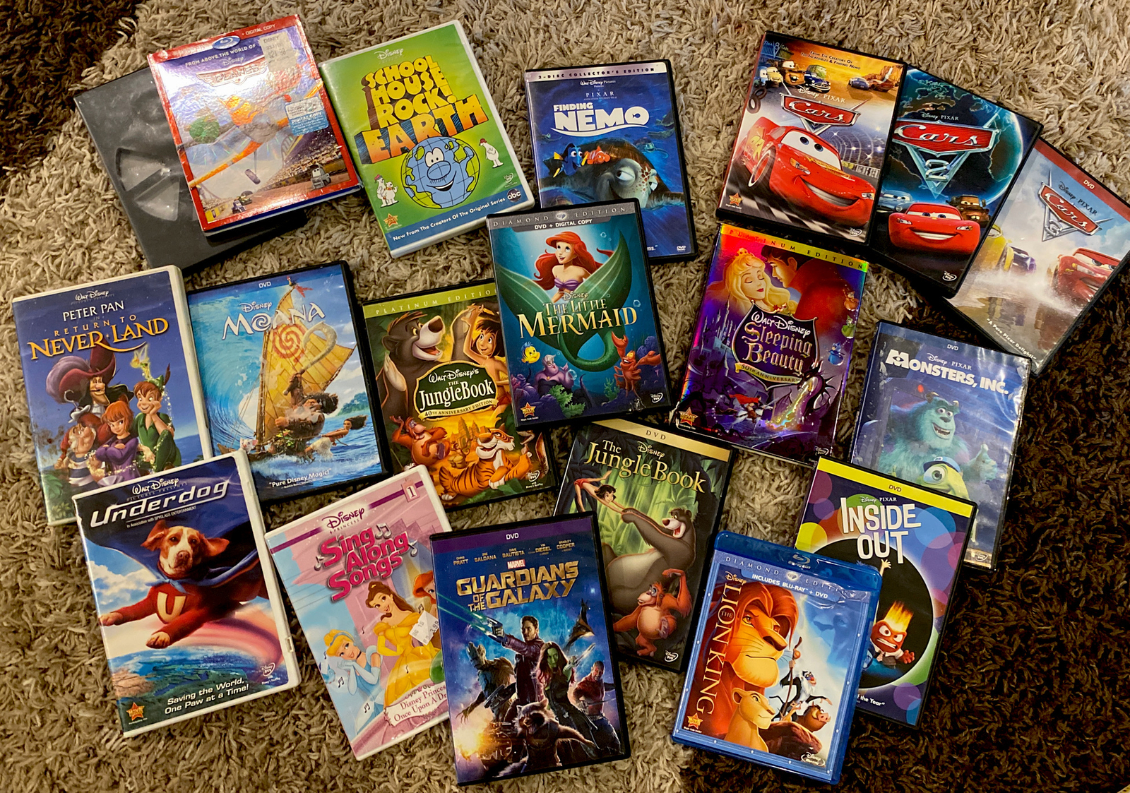 Disney Dvds & BlueRay LOT of 19 movies eBay