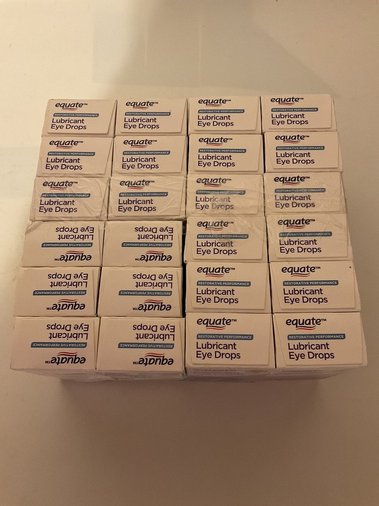 3 NEW  Equate Lubricant Eye Drops: EXP. 6/27