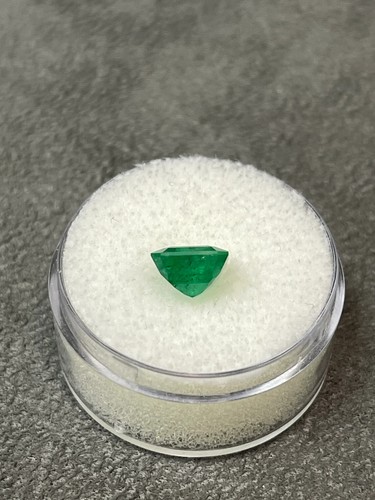 2.25 Carat Dark Green Natural Loose Brazilian Emerald-Asscher Cut Gemstone - Picture 7 of 10