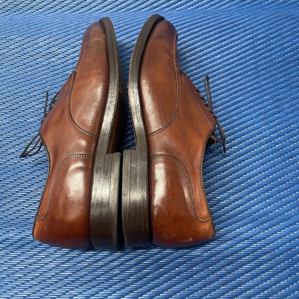 Allen Edmonds Bradley Mens Brown Split Toe Lace Up Shoes 