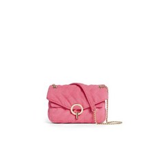 Sandro Pink Yza Quilted Gold Chain Canvas Bag