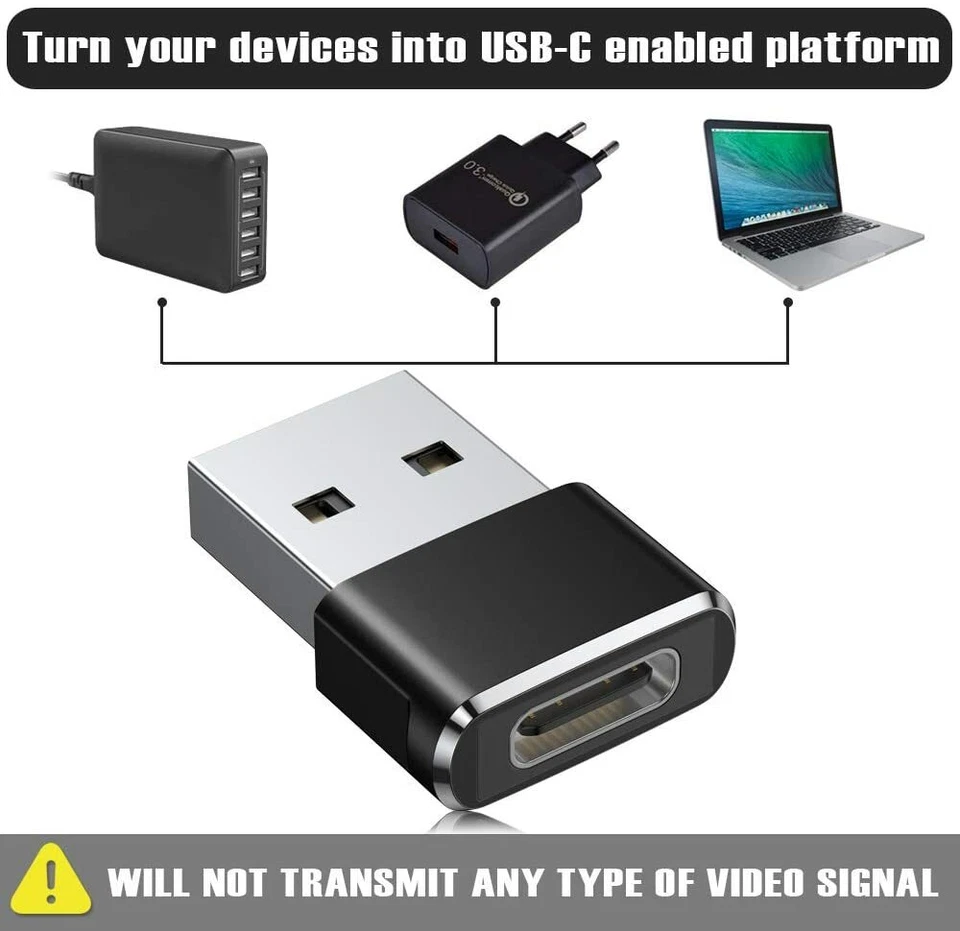 NEW 2 PACK USB C 3.1 Type C Female to USB 3.0 Type A Male Port Converter Adapter - Image 4 of 4