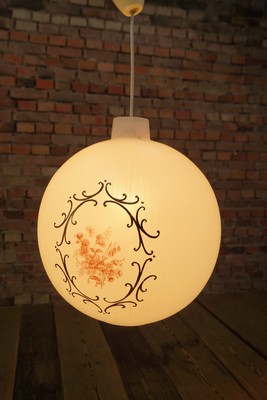 70er Ceiling Lamp Pendant Lamp Light Glass Lamp Vintage Hanging