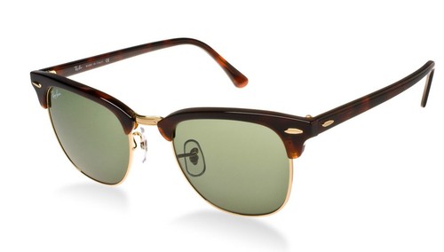RAY-BAN CLUBMASTER Tortoise Green 