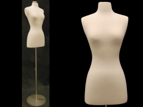 HIGH QUALITY! Size 2-4 Female Mannequin Dress Form+Metal Base #FWPW-4 +  BS-04 - Picture 1 of 5