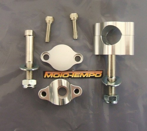 28mm(1-1/8") FAT BAR HANDLEBAR CLAMP 15mm RISERS Suzuki SV 650 GSXR 600 750 1000 - Picture 2 of 3