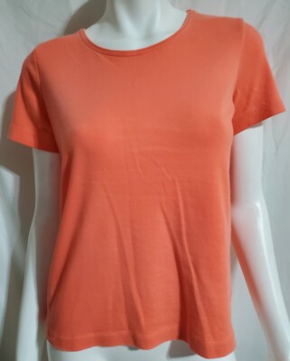 Rebecca Malone Coral Short Sleeve Top ~ Women Size S