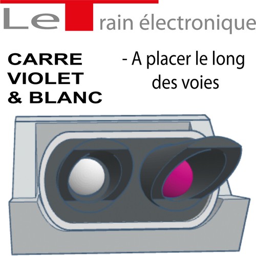 CARRE VIOLET ET BLANC POUR MODÉLISME HO - Foto 20 di 23