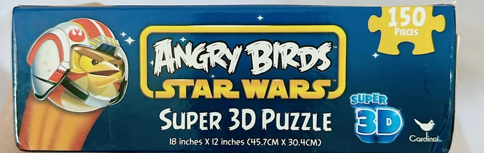 🐤🌌 Rompecabezas Lenticular 3D Angry Birds Star Wars - 150 Piezas Cardenal ✨ NUEVO Sellado Foto 4 de 4
