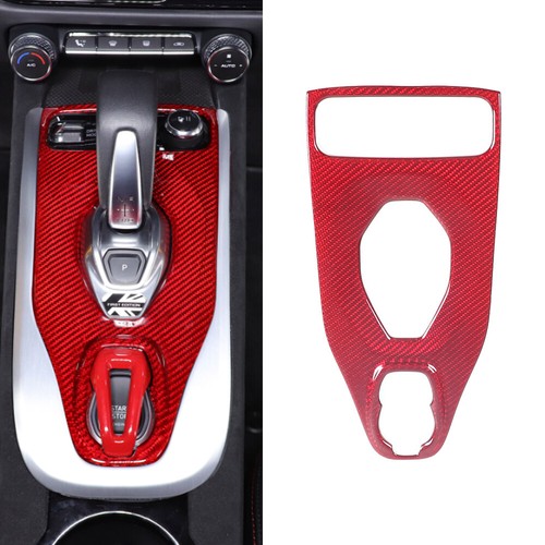 Shifter Panel Red Carbon Fiber Center Console Gear Shifter Panel For Lotus Emira V6 ...