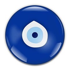 Evil Eye Paperweight in Gift Box, 3 Inch Crystal Dome, Perfect for House