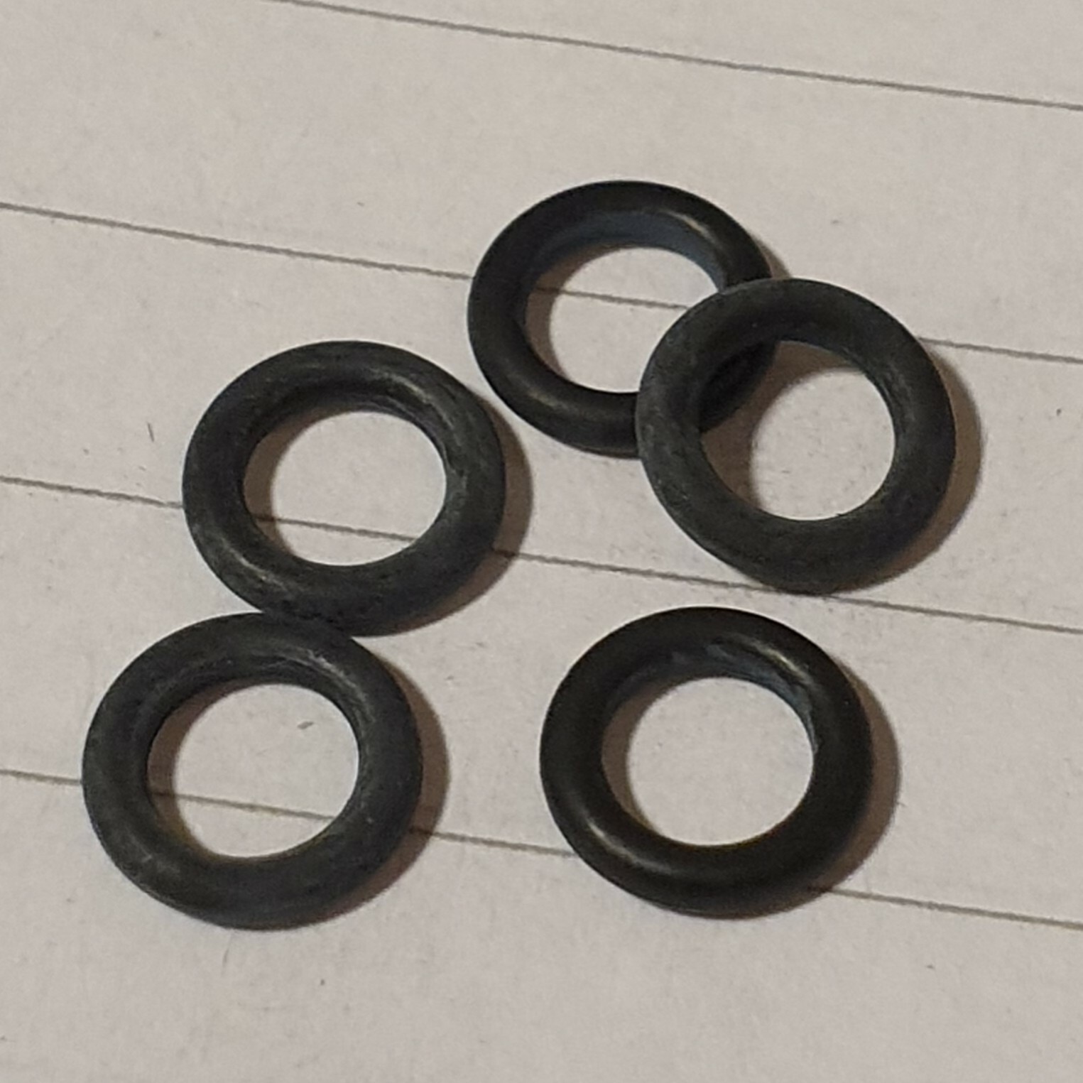 5 x O-Ring rubber for back of cutting head Bystronic Laser. Part number ...