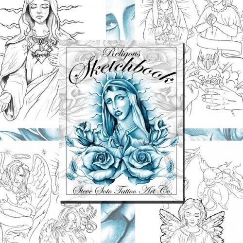 RELIGIOUS SKETCHBOOK by Steve Soto (30 pages) Tattoo Design Sketch Flash  Book