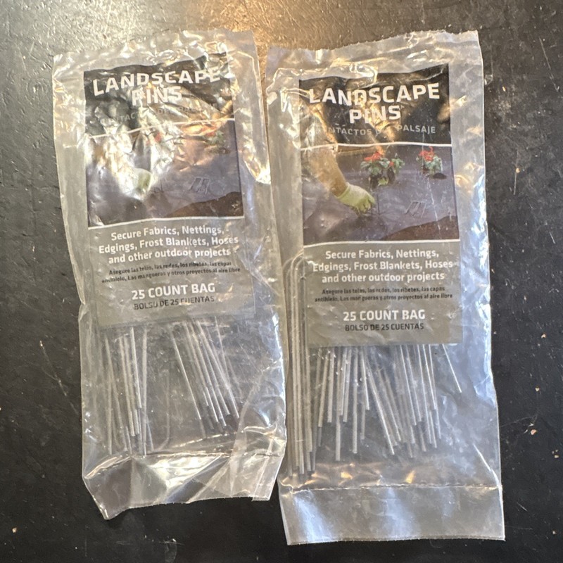 Greensscapes Landscape Pins 4” Metal Pin (2) -25 Count Bags