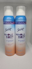Secret Whole Body Deodorant Spray Peach  Vanilla Scent 3.5 Oz Each 2 Pack 