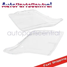 New For Cadillac SRX 2010-15 Left+Right Side Headlight Headlamp Clear Lens Cover