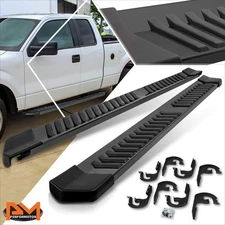 For 04-14 Ford F150 Super(Ext) Cab 6"Flat Side Step Nerf Bar Running Board Black