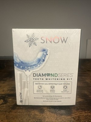 SNOW Diamond Series Teeth Whitening Kit LED Mouthpiece 75 TREATMENTS Exp 03/2027