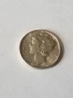 1940 Mercury Silver Dime No Mint Mark 90% Circulated US Coin