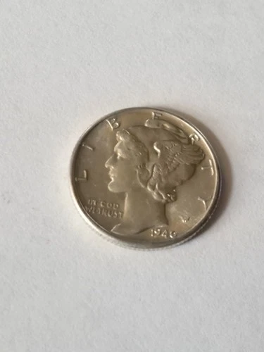 1940 Mercury Silver Dime No Mint Mark 90% Circulated US Coin