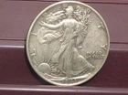 1943 Walking Liberty Half Dollar 90% Silver!!! 50 Cents