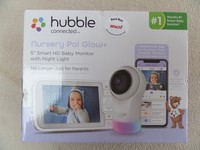 Hubble Nursery Pal Glow+ 5 Inch Video Baby Monitor – White 100% ORIGINAL ⭐⭐⭐⭐⭐