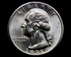 BU U.S 1935-S Washington silver quarter dollar 25c uncertified