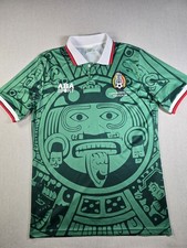 ABA Sport Mexico 1998 World Cup Men’s XL Green Aztec Retro Soccer Jersey