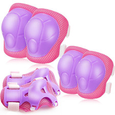 Basic Kids Protective Gear: Kids Knee Pads and Elbow Pads with Wrist Guards Set