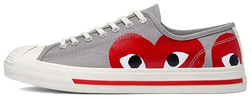 Women's Jack Purcell X Converse Comme Des Garcons Sz 8 PLAY Cream