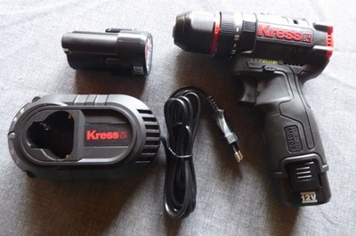 Kress KUC12 - Bürstenloser 12V 2Ah 2bat Hammer-Bohrschrauber