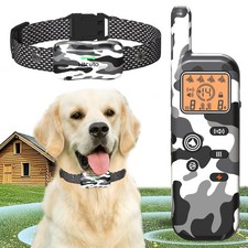 Wireless Dog Fence Ultrasonic Training Collar - 1160-Yard Range, 4 Modes