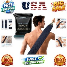 Exfoliating Back Scrubber with Handles, 38.5 Inch Double-Sided Back Exfoliato...