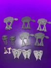 Vintage 1993-94 Galoob LFL Star Wars Micro Machines Lot of 12 figures and ships